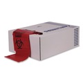 Trash Bags | Heritage A8046PR Healthcare Biohazard Printed Low-Density Can Liners Biohazard 45 gal 1.3 mil 40 x 46 Red Flat Pack (200/Carton) image number 1