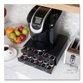 Breakroom Supplies | Mind Reader TRY6PC-BLK 14 in. x 12.25 in. x 4.75 in. 2-Tier 6-Drawer Single Serve Coffee Pod Drawer - Black image number 1