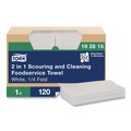 Cleaning & Janitorial Supplies | Tork 192815 13 in. x 21 in. 1-Ply 2 in 1 Wiper - White (120/Carton) image number 0
