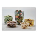 Food Trays, Containers, and Lids | Fabri-Kal 000000000009505104 4.6 in. Diameter x 5.6 in. h 32 oz Microwavable Plastic Deli Containers - Clear (500/Carton) image number 4