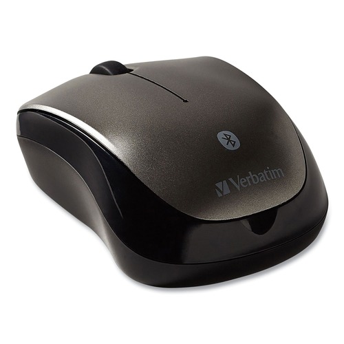 Office Electronics & Batteries | Verbatim 98590 2.4 Ghz Frequency/30 ft. Wireless Range Left/right Hand Use Bluetooth Wireless Tablet Multi-Trac Blue LED Mouse - Graphite image number 0