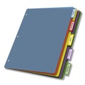 File Folders | Cardinal 84018 11 x 8.5 Poly 5-Tab Index Dividers - Assorted (4/Pack) image number 1