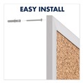  | Quartet 2303 36 in. x 24 in. Classic Series Cork Bulletin Board - Tan Surface, Silver Anodized Aluminum Frame image number 4
