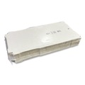 Food Trays, Containers, and Lids | Karat FP-PBF16W 16 in. x 16 in. x 1.97 in. Corrugated Paper Boxes - White/Brown (50/Bundle) image number 0