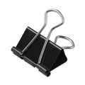 Binding Spines & Combs | Universal UNV10199 Binder Clips - Mini, Black/Silver (1 Dozen) image number 1