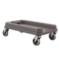 Trash & Waste Bins | Suncast Commercial TCNDOLLY 11.88 in. x 20.78 in. x 6.18 in. 23-Gallon Resin Slim Trash Can Dolly - Gray image number 1