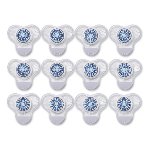 Odor Control | Boardwalk TBSP012I072M332143000 Green Apple Fragrance Urinal Screen with Non-Para Cleaner Block (12/Box) image number 0