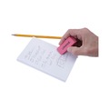 Erasers & Correction Supplies | Universal UNV55120 Rectangular Bevel Block Pencil Erasers - Small, Pink (20/Pack) image number 4