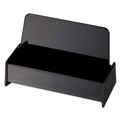 Back to School Sale | Universal UNV08109 Holds (50) 2 x 3.5 Cards Plastic 3.75 in. x 1.81 in. x 1.38 in. Business Card Holder - Black image number 0