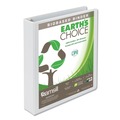 Just Launched | Samsill 18957 11 in. x 8.5 in. 3 Rings 1.5 in. Capacity Earth's Choice Plant-Based Round Ring View Binder - White image number 0