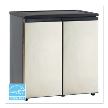 Avanti RMS551SS 5.5 CF Side by Side Stainless Steel Refrigerator/Freezer - Black