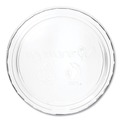 Cups and Lids | Vegware CF736 2 oz. - 4 oz. Compostable Plastic Portion Pot Lids - Clear (2000/Carton) image number 0