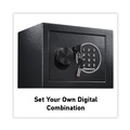 Office & Office Supplies | SentrySafe X014E 0.14 cu-ft. 9 in. x 6.6 in. x 6.6 in. Electronic Security Safe - Black image number 3