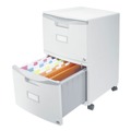Office Filing Cabinets & Shelves | Storex 61310B01C 14.75 in. x 18.25 in. x 26 in. 2 Legal/Letter-Size File Drawers Mobile Filing Cabinet - Gray image number 4
