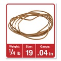 Rubber Bands | Universal UNV00419 0.04 in. Gauge Size 19 Rubber Bands - Beige (310/Pack) image number 2