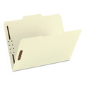 File Folders | Smead 14534 1/3-Cut Tabs Assorted 0.75 in. Expansion 1 Fastener Letter Size Top Tab Fastener Folders - Manila Exterior (50/Box) image number 1