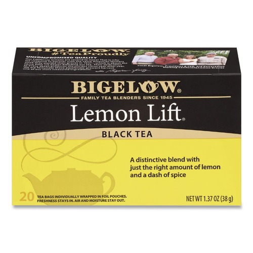 Beverages & Drink Mixes | Bigelow RCB003421 Tea Bags - Lemon Lift Black Tea (28/Box) image number 0