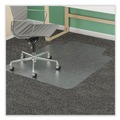 Office Chair Mats | Deflecto CM14432F SuperMat 46 in. x 60 in. Wide Lipped Frequent Use Chair Mat for Medium Pile Carpet - Clear image number 3