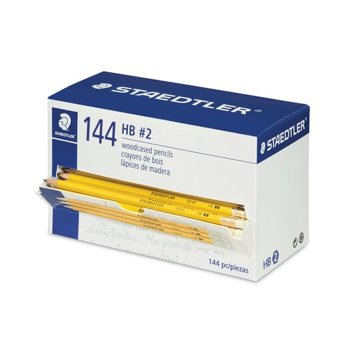 Pencils | Staedtler 13247C144A HB (#2) Woodcase Pencil - Black Lead, Yellow Barrel (144/Pack) image number 0