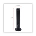 Desk Fans | Alera ALEFAN363 36 in. 3-Speed Oscillating Plastic Tower Fan with Remote Control - Black image number 4