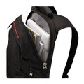 Office Accessories | Case Logic 3201265 6.3 in. x 13.4 in. x 17.3 in. Polyester Diamond Backpack - Black image number 1