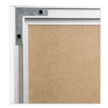 White Boards | U Brands 3891U00-01 4N1 35 x 23 Magnetic Dry Erase Combo Board - Tan/White Surface/Silver Aluminum Frame image number 5