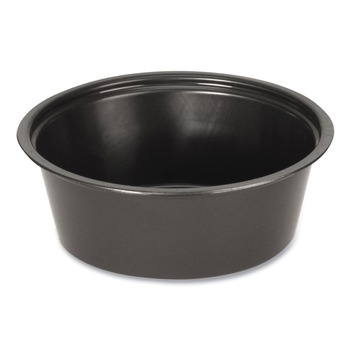 TABLETOP AND SERVEWARE | Fabri-Kal PPC150B 1.5 oz Plastic Portion Cups - Black (2500/Carton)