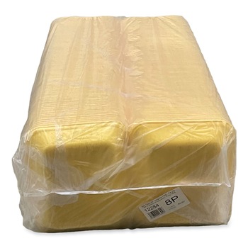 FACILITY MAINTENANCE SUPPLIES | GEN 8PYEL 10.8 in. x 8.82 in. x 1.5 in. #8P Meat Trays - Yellow (200/Carton)