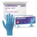 Disposable Gloves | Ansell 62872 Kimtech Element Nitrile Exam Gloves - Medium, Blue (2500/Carton) image number 1