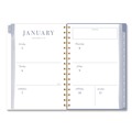 Notebooks & Pads | AT-A-GLANCE LB40200 8.5 in. x 5.5 in. 13-Month (Jan-Jan 2026) Weekly/Monthly Calista Floral Planners - Blue/Purple/Green Cover image number 1