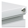 Office Filing Cabinets & Shelves | Alera ALEPBBBFLG 14.96 in. x 19.29 in. x 27.75 in. 3-Drawers: Box/Box/File Legal/Letter Left/Right File Pedestal with Full-Length Pull - Light Gray image number 2