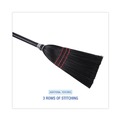 Brooms | Boardwalk BWK951BP Flag Tipped Poly Bristle 37 in. - 38 in. Length Lobby Broom - Natural/Black (1 Dozen) image number 3