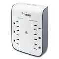 Electronic Adapters & Chargers | Belkin BSV602TT 900 J 6 AC Outlets 2 USB Ports SurgePlus USB Wall Mount Charger - White/Black image number 3