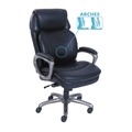 Office Chairs | SertaPedic 48965 Cosset 275-lb. Capacity High-Back Executive Chair - Black image number 3