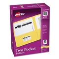 Just Launched | Avery 47992 40 Sheet Capacity 11 in. x 8.5 in. Two-Pocket Folder - Yellow (25/Box) image number 0