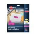 Labels | Avery 05970 1 in. x 2.63 in. High-Visibility Permanent Laser ID Labels - Neon Magenta (750/Pack) image number 0