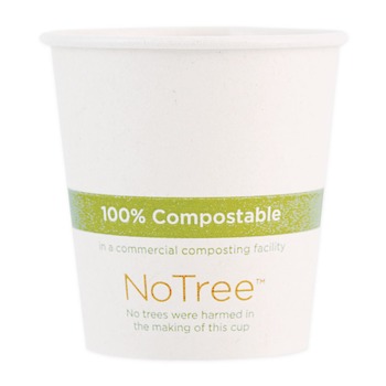 PRODUCTS | World Centric CUSU10 10 oz. NoTree Paper Hot Cups - Natural (1000/Carton)
