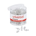 Push Pins | Universal UNV31306 3/8 in. Plastic Push Pins - Clear (400/Pack) image number 0