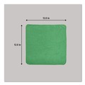 Cleaning Cloths | Rubbermaid Commercial 1820578 12 in. x 12 in. Microfiber Cleaning Cloths - Green (24/Pack) image number 5