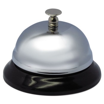 Universal UNV10000 3-3/8 in. Diameter Call Bell - Brushed Nickel