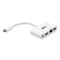 Electronic Adapters & Chargers | Tripp Lite U444-06N-H4GU-C USB-C 4K HDMI USB-A PD Charging 4K Dock with Charging and Ethernet - White image number 8