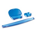 Mouse Pads & Wrist Support | Fellowes Mfg Co. 91137 Gel Crystals 18.5 in. x 2.25 in. Keyboard Wrist Rest - Blue image number 4