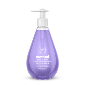 Method MTH00031 12 oz. Gel Hand Wash Pump Bottle - French Lavender (6/Carton)