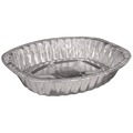 Food Trays, Containers, and Lids | Handi-Foil HFA 32400-100 14.43 in. x 3.12 in. x 17.68 in. 272 oz. Giant Rack Aluminum Roaster Pan - Silver (100/Carton) image number 0