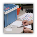File Folders | Smead 64912 Viewables 3.5 in. Wide 1/3-Cut Quick-Fold Tabs with Labels Hanging Folder Tabs and Labels - White (45/Pack) image number 4