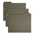 File Folders | Smead 64037 1/3-Cut Tabs Letter Size FasTab Hanging Folders - Standard Green (20/Box) image number 0