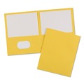 Just Launched | Avery 47992 40 Sheet Capacity 11 in. x 8.5 in. Two-Pocket Folder - Yellow (25/Box) image number 1