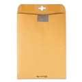Envelopes & Mailers | Quality Park QUA43568 Postage Saving ClearClasp 9 in. x 12 in. No .90 Cheese Blade Flap ClearClasp Closure Kraft Envelope - Brown Kraft (100/Box) image number 1