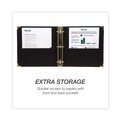 Back to School Sale | Samsill 15160 Classic Collection 11 in. x 8.5 in. 3 Rings 2 in. Capacity Ring Binder - Black image number 2
