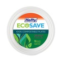 Bowls and Plates | Hefty RFP D77300PK 6.75 in. Diameter ECOSAVE Sugarcane Plate Tableware - White (30/Pack) image number 0